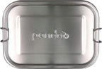  Pandoo RVS Lunchbox - 1200 Ml - Incl. Divider + Katoenen Tas