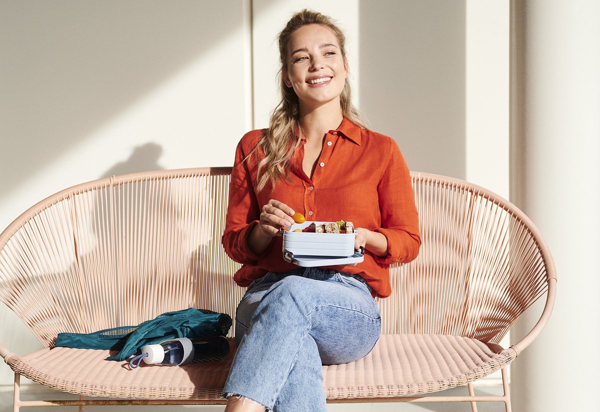  Mepal - Lunchbox Take A Break Midi – Geschikt Voor 4 Boterhammen – Nordic Pink – Lunchbox Voor Volwassenen