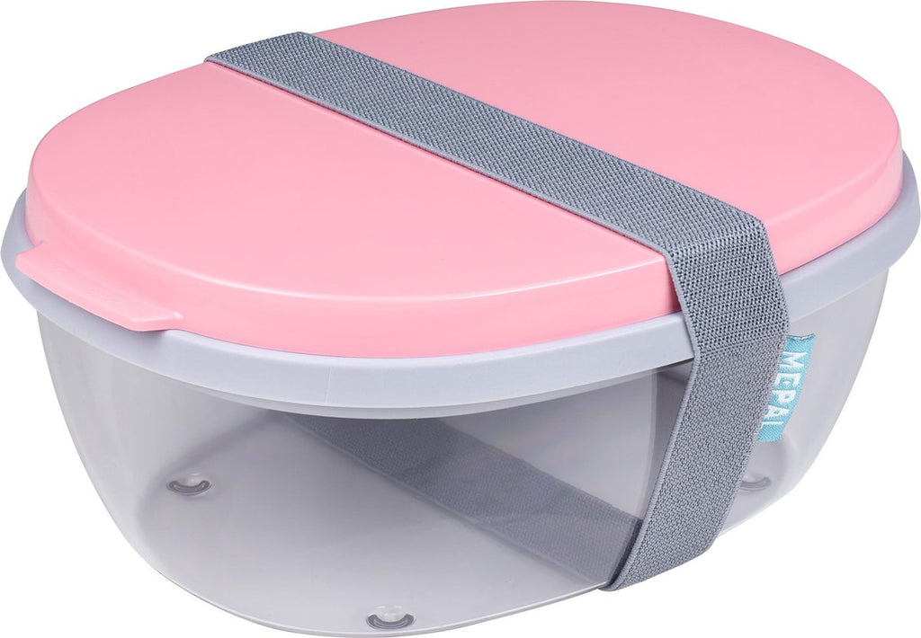  Mepal Saladbox Ellipse – Lunchbox Voor Volwassenen En Saladebox To Go – Nordic Pink – Groot Genoeg Voor Een Maaltijdsalade