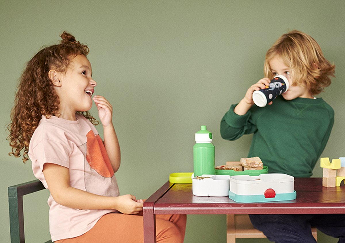  Mepal – Lunchset Campus (pu + Lb) – Pop-up Drinkfles En Broodtrommel Voor Kinderen – Spiderman – Bento Box – Lekvrij
