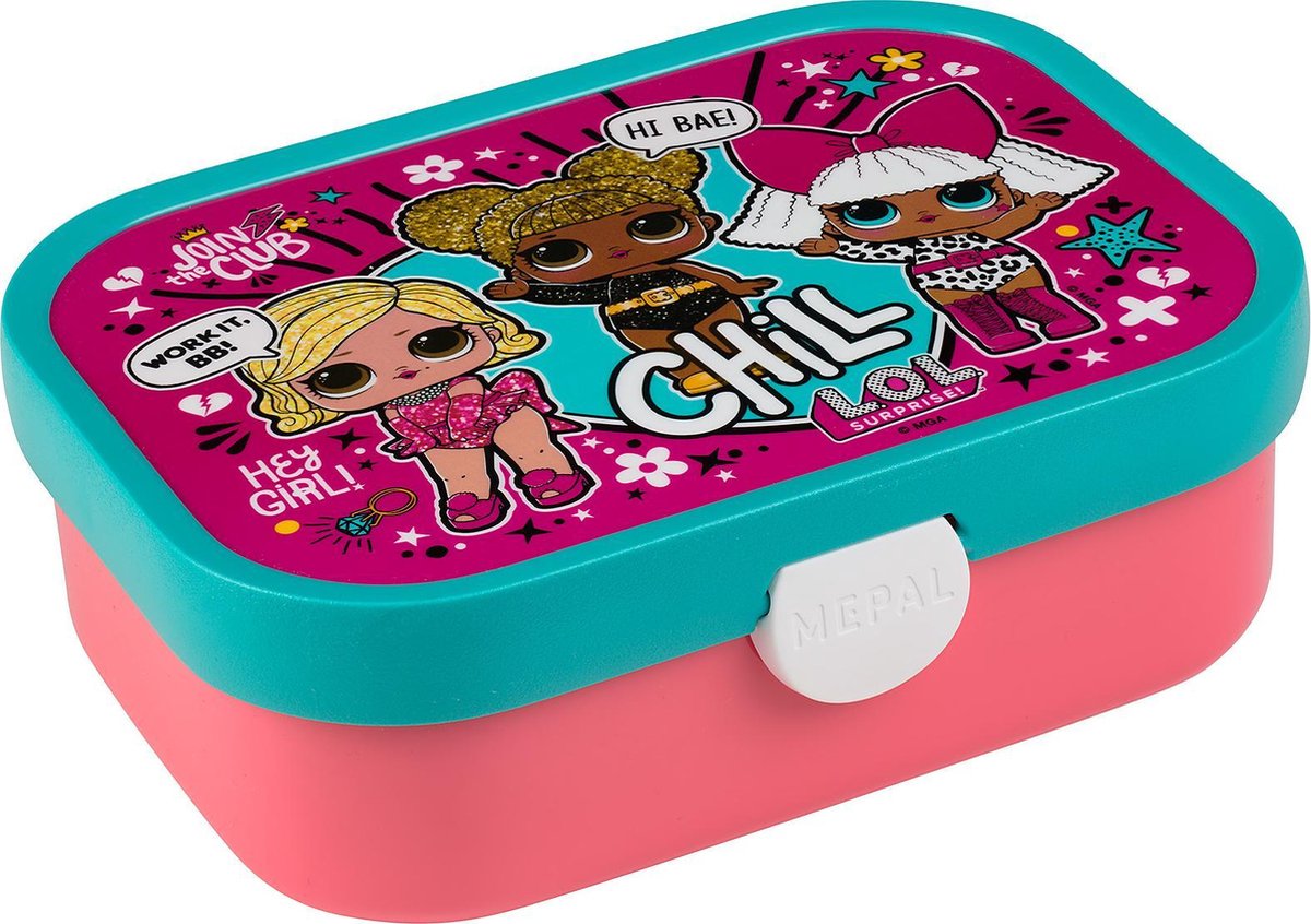  Mepal – Lunchset Campus (pu + Lb) – Pop-up Drinkfles En Broodtrommel Voor Kinderen – LOL Suprise – Bento Box – Lekvrij
