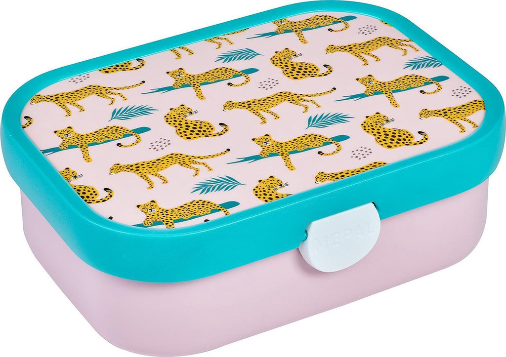  Mepal – Lunchset Campus (pu + Lb) – Pop-up Drinkfles En Broodtrommel Voor Kinderen – Leopard – Bento Box – Lekvrij