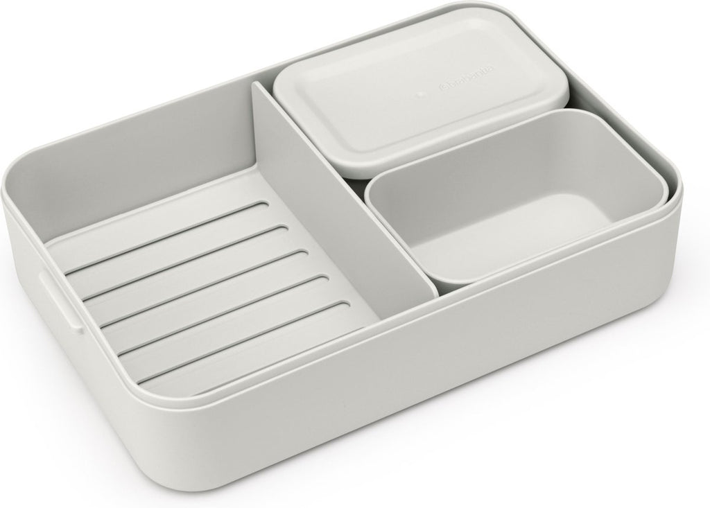  Brabantia Make &amp; Take Bento Lunchbox Incl Bentobox - Large - Kunststof - Light Grey