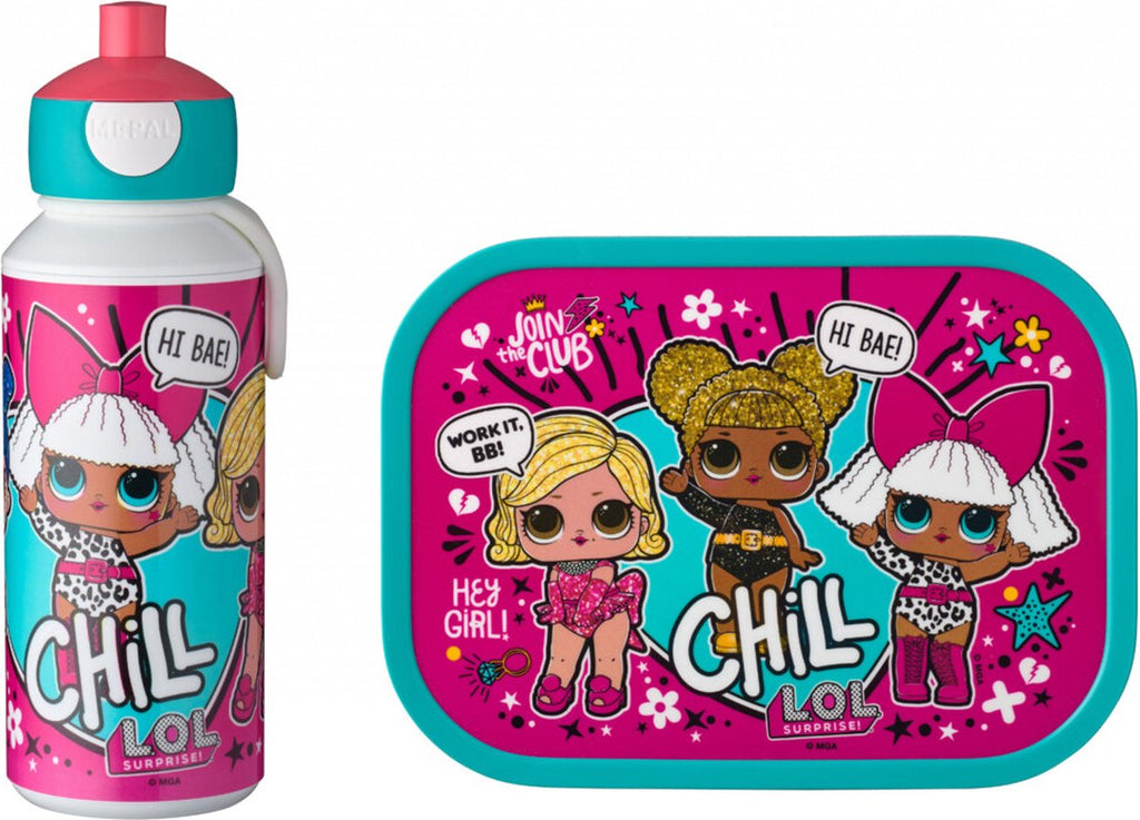  Mepal – Lunchset Campus (pu + Lb) – Pop-up Drinkfles En Broodtrommel Voor Kinderen – LOL Suprise – Bento Box – Lekvrij