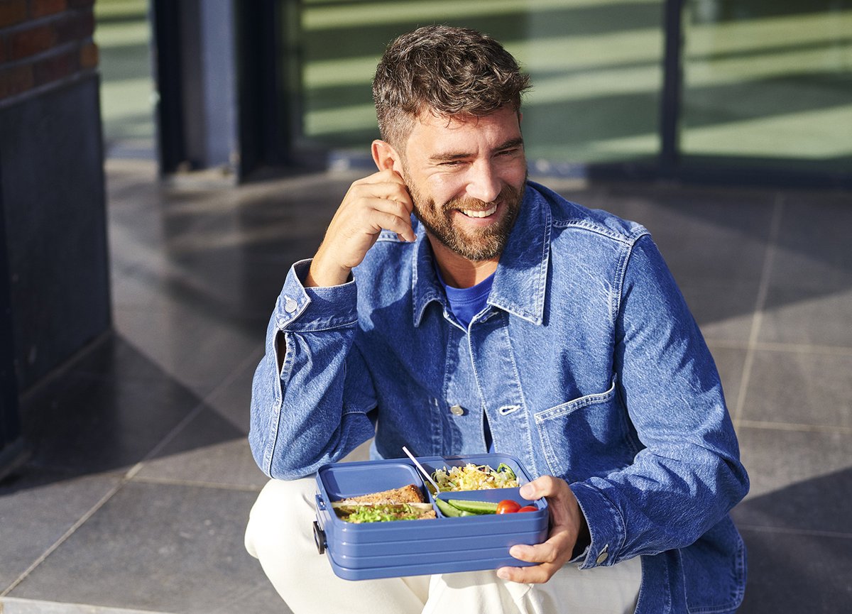 Mepal – Lunchbox Take A Break Large – Geschikt Voor 8 Boterhammen – Zilver – Lunchbox Voor Volwassenen