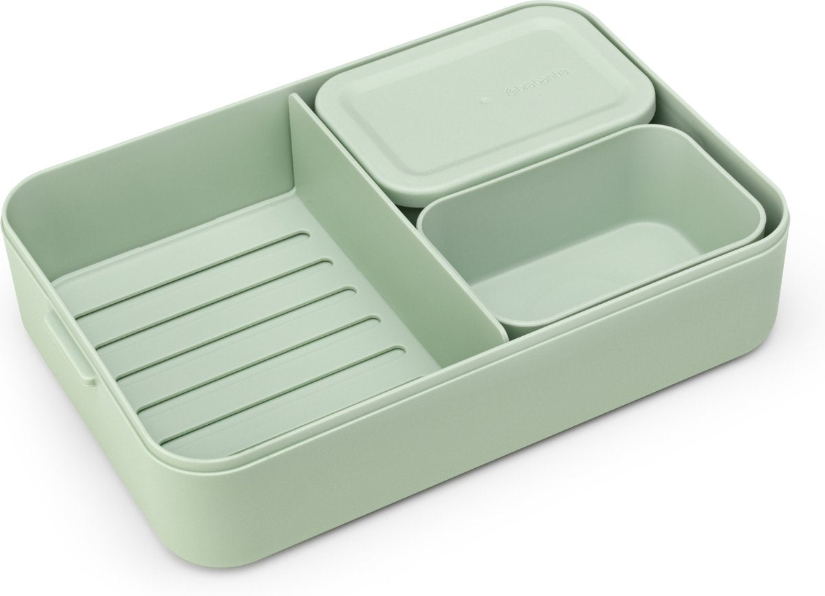  Brabantia Make &amp; Take Bento Lunchbox Incl Bentobox- Large - Kunststof - Jade Green