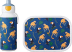  Mepal – Lunchset Campus (pu + Lb) – Pop-up Drinkfles En Broodtrommel Voor Kinderen – Jungle – Bento Box – Lekvrij