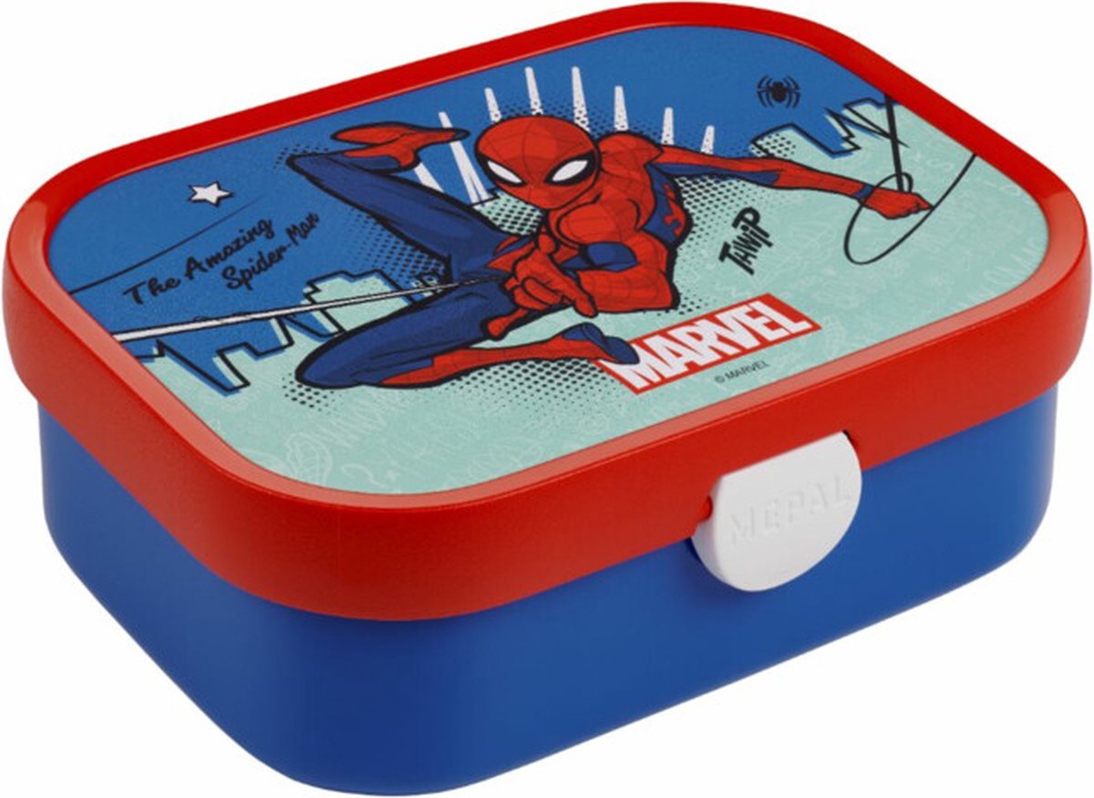  Mepal – Lunchbox Campus – Broodtrommel Voor Kinderen – Spiderman - Bento Box - Geschikt Voor 4 Boterhammen
