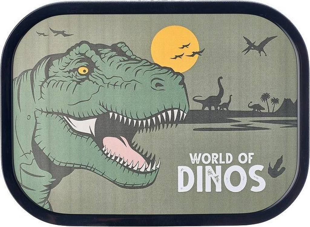 Mepal DINO Lunchset 3 Delig Voordeelset Broodtrommel, Pop-up Beker En Schoolbeker