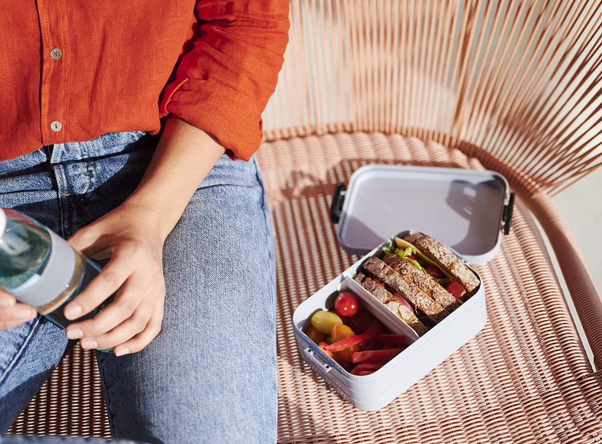  Mepal - Lunchbox Take A Break Midi – Geschikt Voor 4 Boterhammen – Nordic Blue – Lunchbox Voor Volwassenen