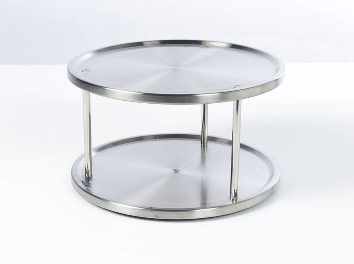  Genialo Kastje Rondel Duo - RVS - 26,5 X 15 Cm