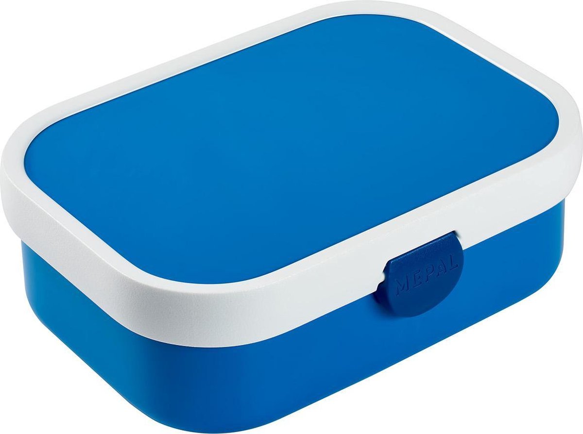  Mepal – Lunchset Campus (pu + Lb) – Pop-up Drinkfles En Broodtrommel Voor Kinderen – Blauw – Bento Box – Lekvrij