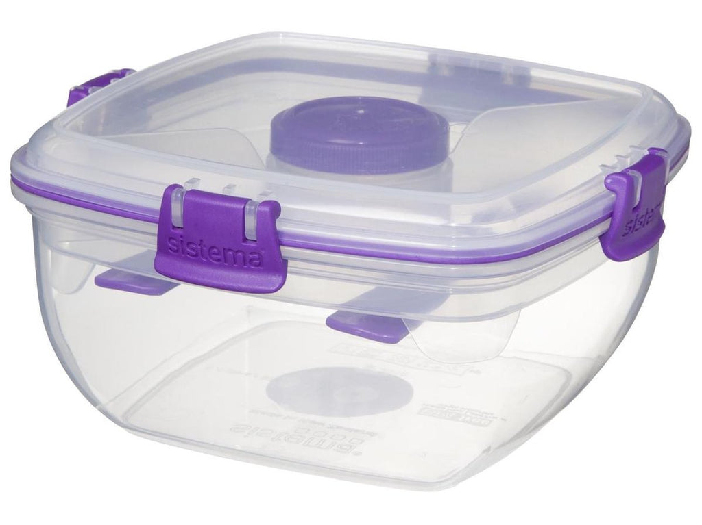  Sistema Salade Box Met Bestek - Geelgroen