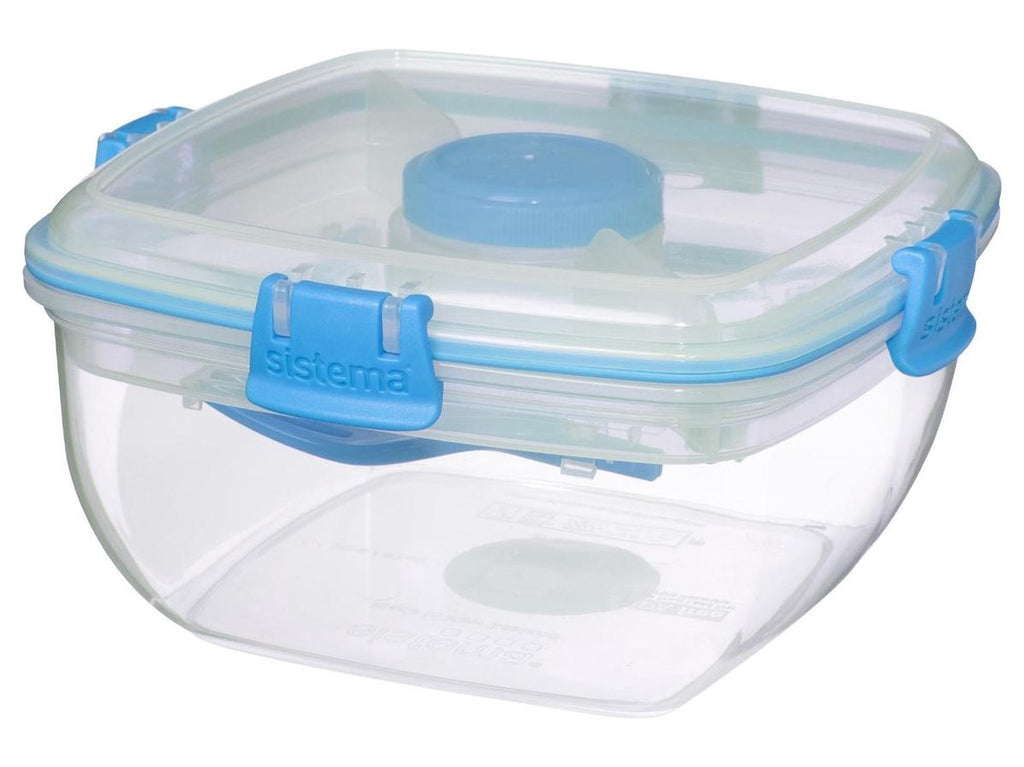  Sistema Salade Box Met Bestek - Geelgroen