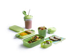  Curver Lunch&amp;Go - Vershouddoos - Lunchbox - Inclusief Bestek - 2/3 Compartimenten - Groen
