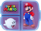 Mickey Mouse Super Mario Broodtrommel 3 Vakjes - 18x13 Cm - Brooddoos - Lunchbox