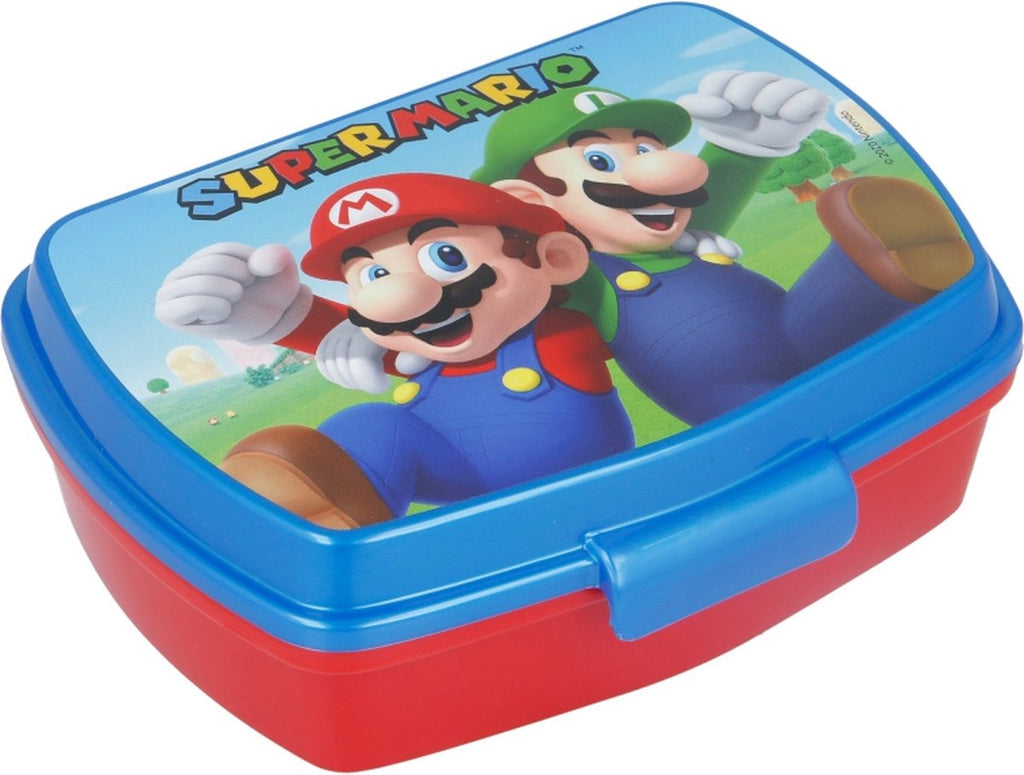 Mickey Mouse Super Mario Broodtrommel - 17x14 Cm - Brooddoos - Sandwich Box