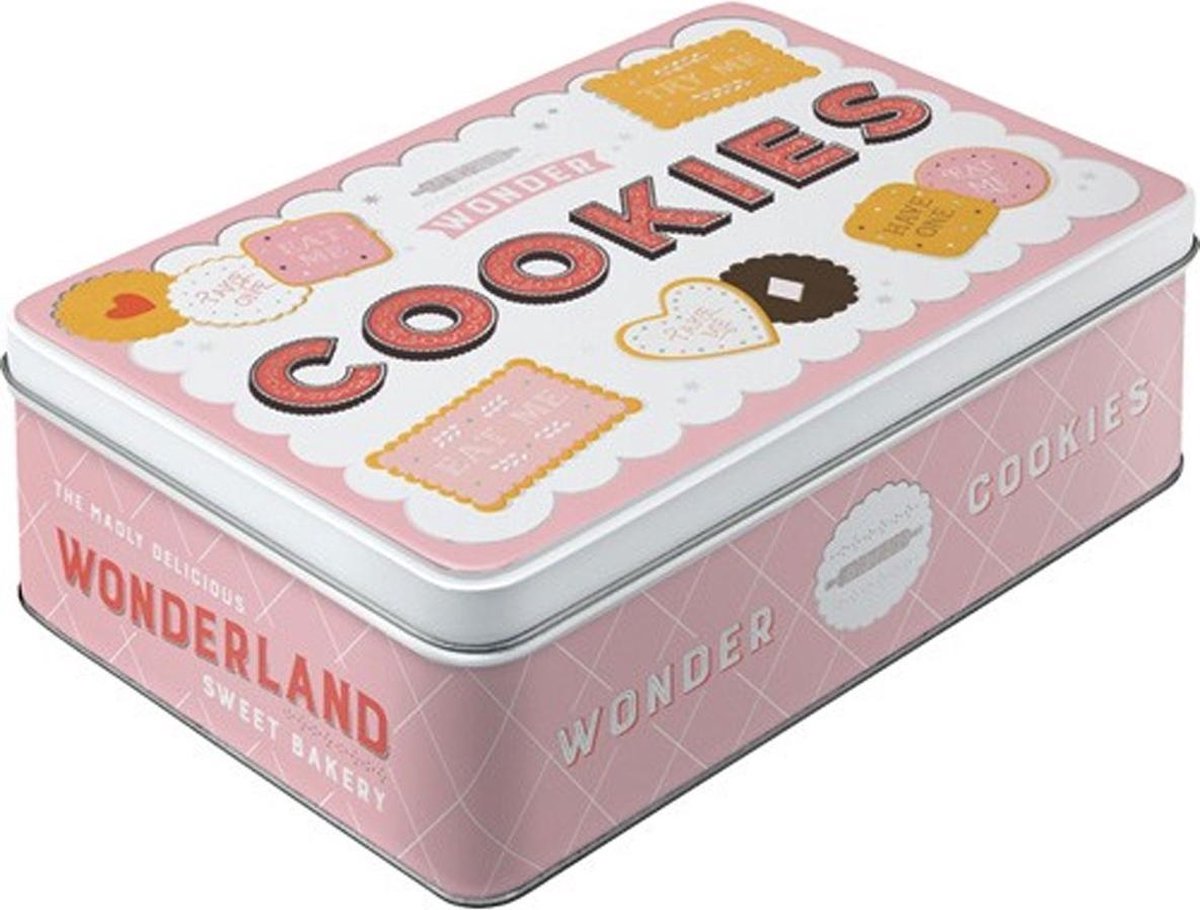  Tin Box Flat - Wonder Cookies