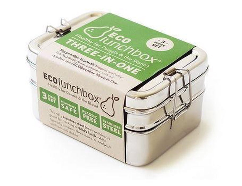  Eco Lunchbox - RVS - 3 Bakjes In 1