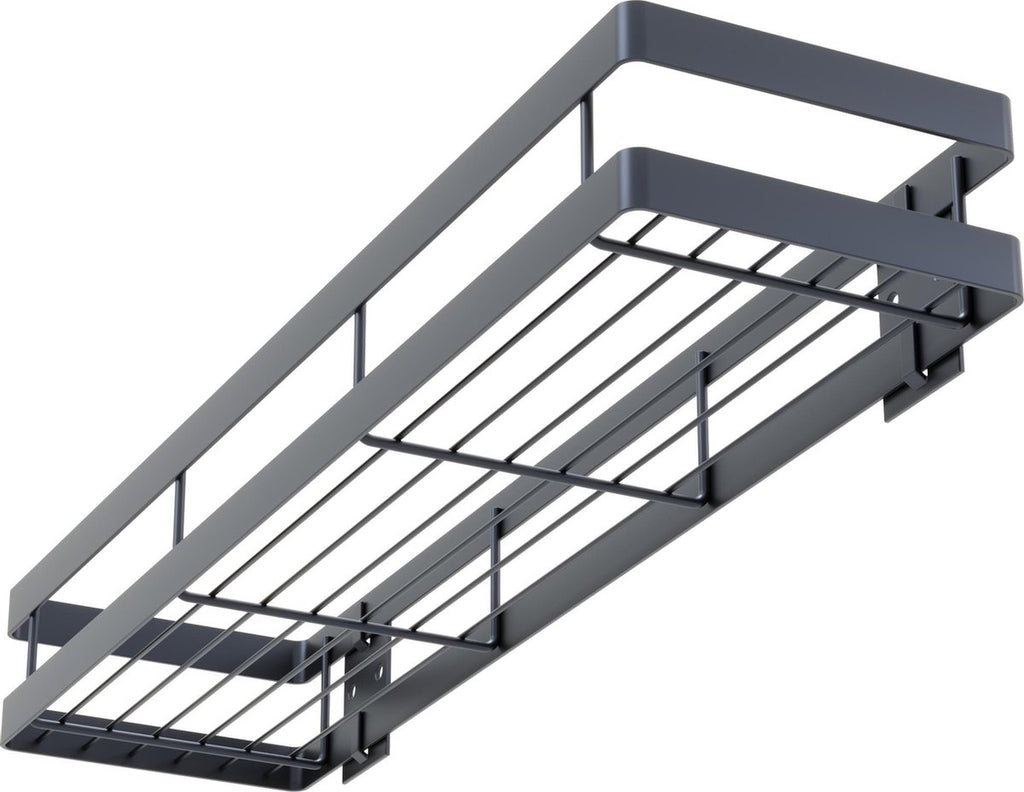  Noswo Kruidenrek Ophangbaar - Kruidenrek Voor Kruidenpotjes - Keukenrek Hangend - 50 Cm - Zwart