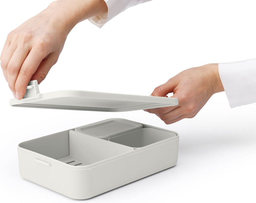 Brabantia Make &amp; Take Bento Lunchbox Incl Bentobox - Large - Kunststof - Light Grey