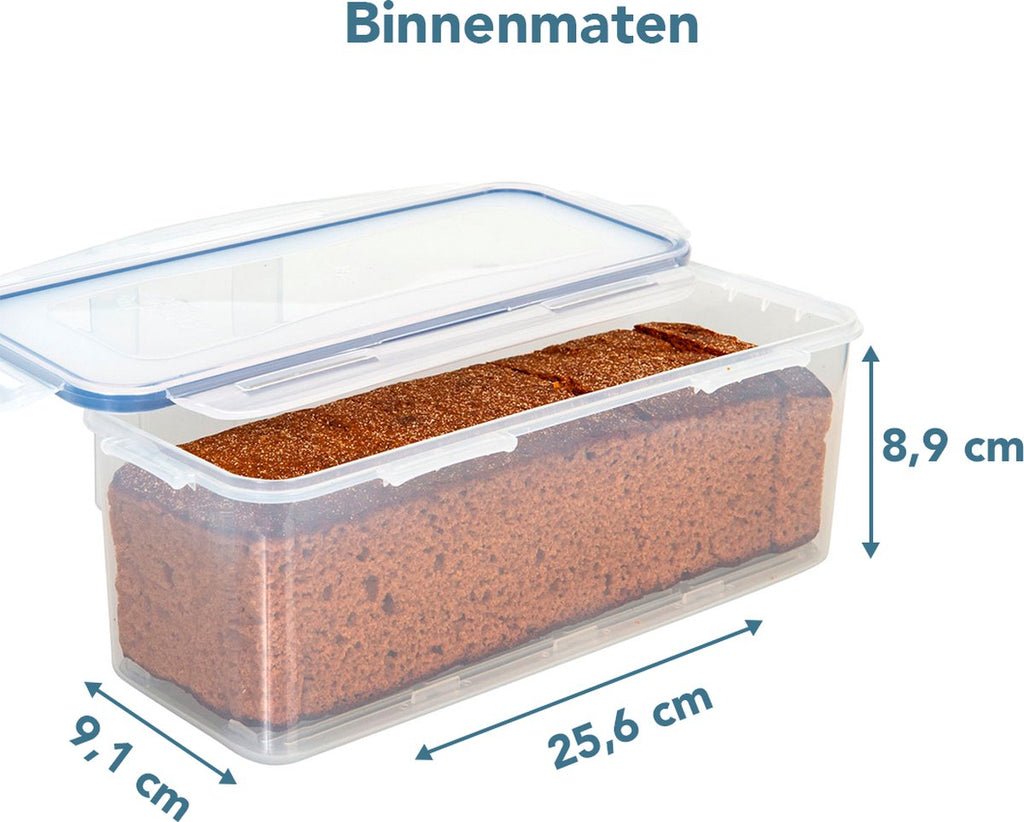  Lock&amp;Lock Vershouddoos - Bewaardoos Met Deksel - Voor Ontbijtkoek Peperkoek En Cake - Cakedoos - 100% Luchtdicht - 2 Liter
