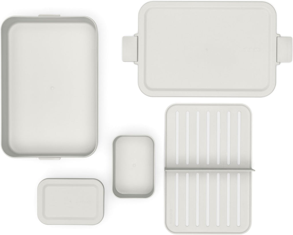  Brabantia Make &amp; Take Bento Lunchbox Incl Bentobox - Large - Kunststof - Light Grey