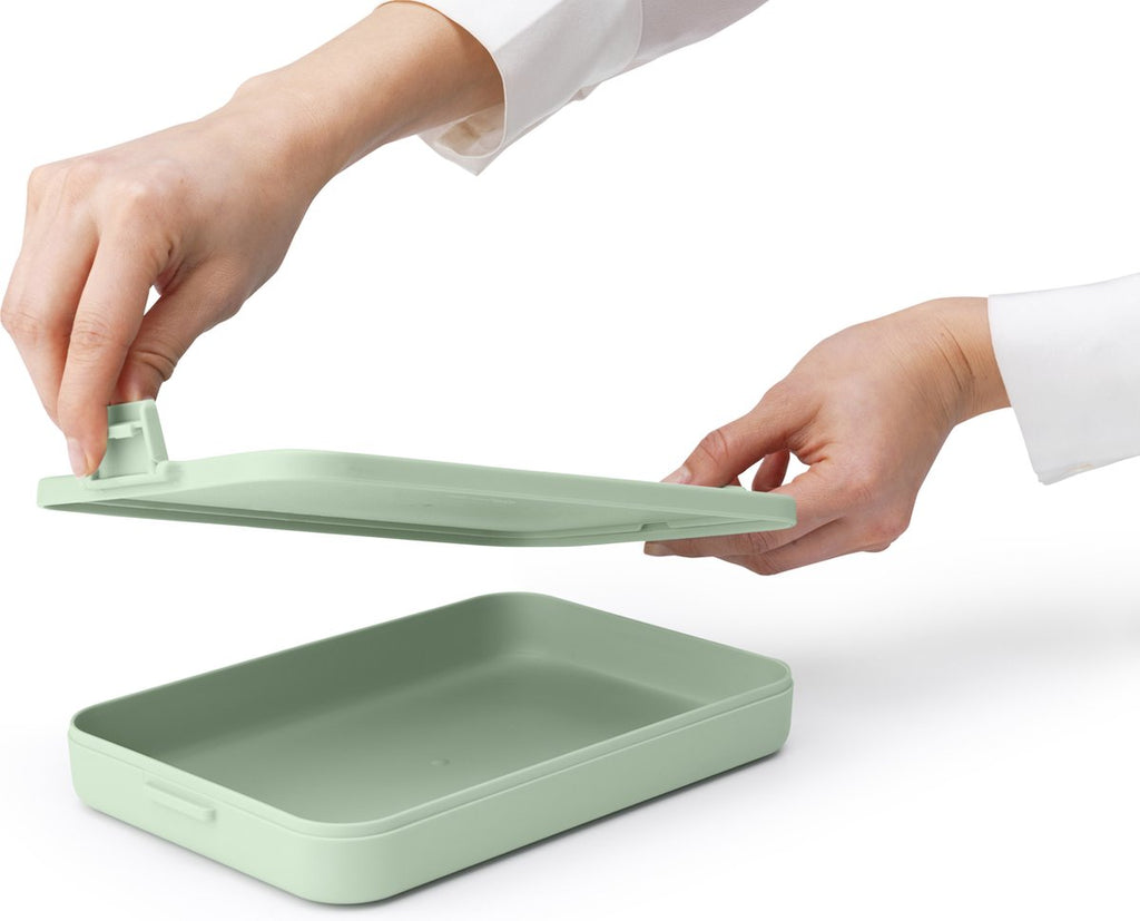  Brabantia Make &amp; Take Lunchbox - Plat - Kunststof - Jade Green