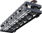  Noswo Kruidenrek Ophangbaar - Kruidenrek Voor Kruidenpotjes - Keukenrek Hangend - 50 Cm - Zwart