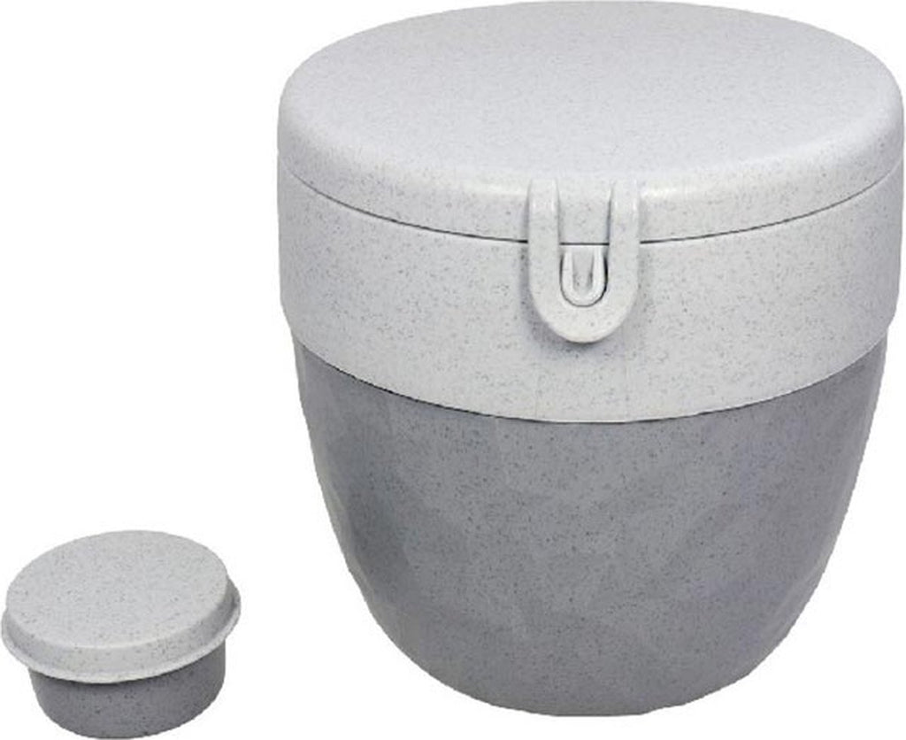  Koziol – Lunchbox / Lunchpot 1.0L – Praktische Muesli / Salade Beker To Go - 3 Compartimenten – Geschikt Voor Vriezer, Magnetron En Vaatwasser