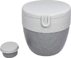  Koziol – Lunchbox / Lunchpot 1.0L – Praktische Muesli / Salade Beker To Go - 3 Compartimenten – Geschikt Voor Vriezer, Magnetron En Vaatwasser