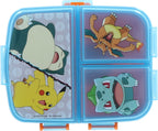 Mickey Mouse Pokemon Multi Broodtrommel 3 Vakjes - 18x13 Cm - Lunchbox - Brooddoos