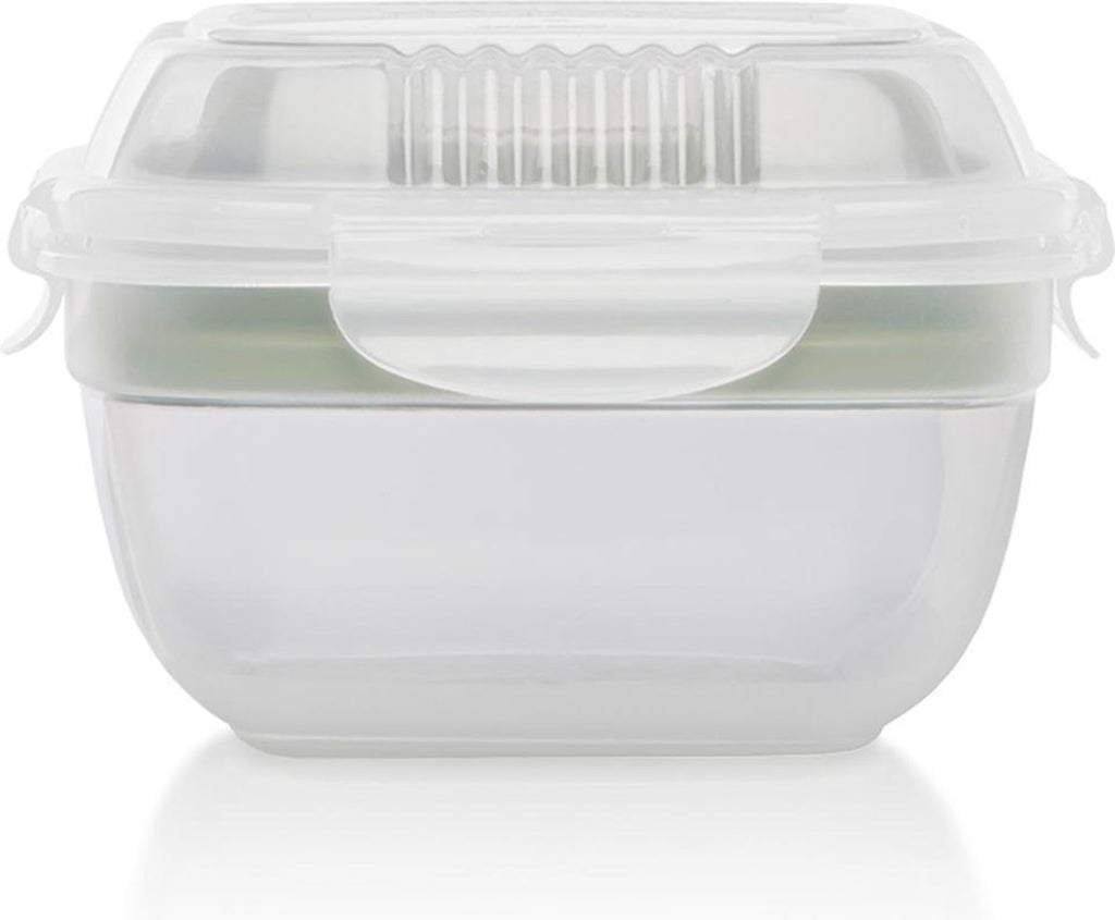  Lock&amp;Lock Saladebox - Salade Lunchbox To Go - Salade To Go - 950 Ml - Lekvrij - Met Verdeelvakjes - Groen
