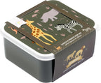  A Little Lovely Company - Brooddoos - Broodtrommel -Lunch &amp; Snack Box Set Van 4 - Savanne