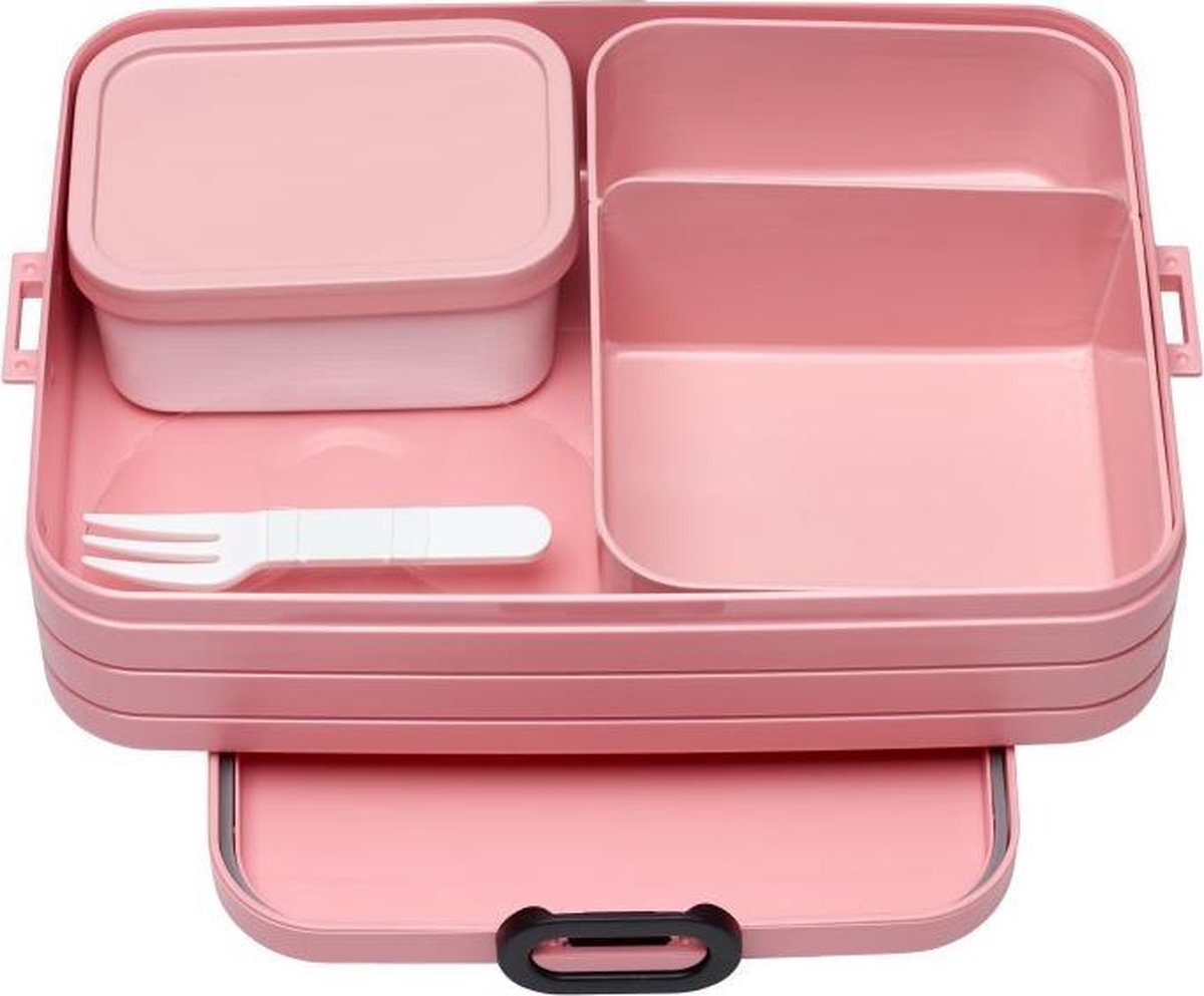 Mepal – Bento Lunchbox Take A Break Large- Inclusief Bento Box – Nordic Pink – Lunchbox Voor Volwassenen