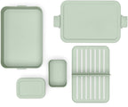  Brabantia Make &amp; Take Bento Lunchbox Incl Bentobox- Large - Kunststof - Jade Green