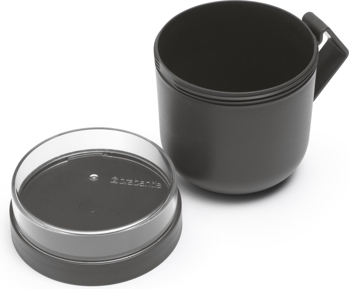  Brabantia Make &amp; Take Soepbeker - 0,6 L - Kunststof - Dark Grey