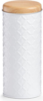  2x Bewaar/voorraad Blikken Koffiepads Wit 18 X 7,5 Cm 1 Liter