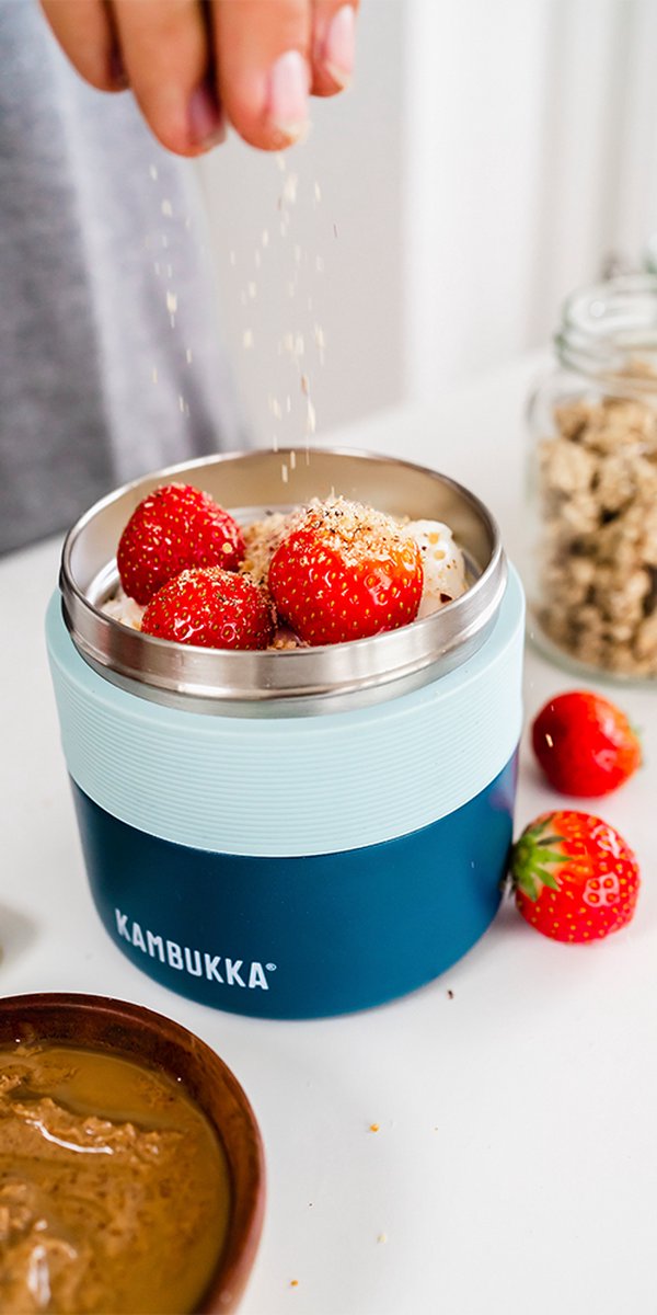  Kambukka Bora - Lunchbox - 400 Ml - Voedselcontainer Houdt 6 Uur Warm &amp; 100 % Lekvrij - Deep Teal