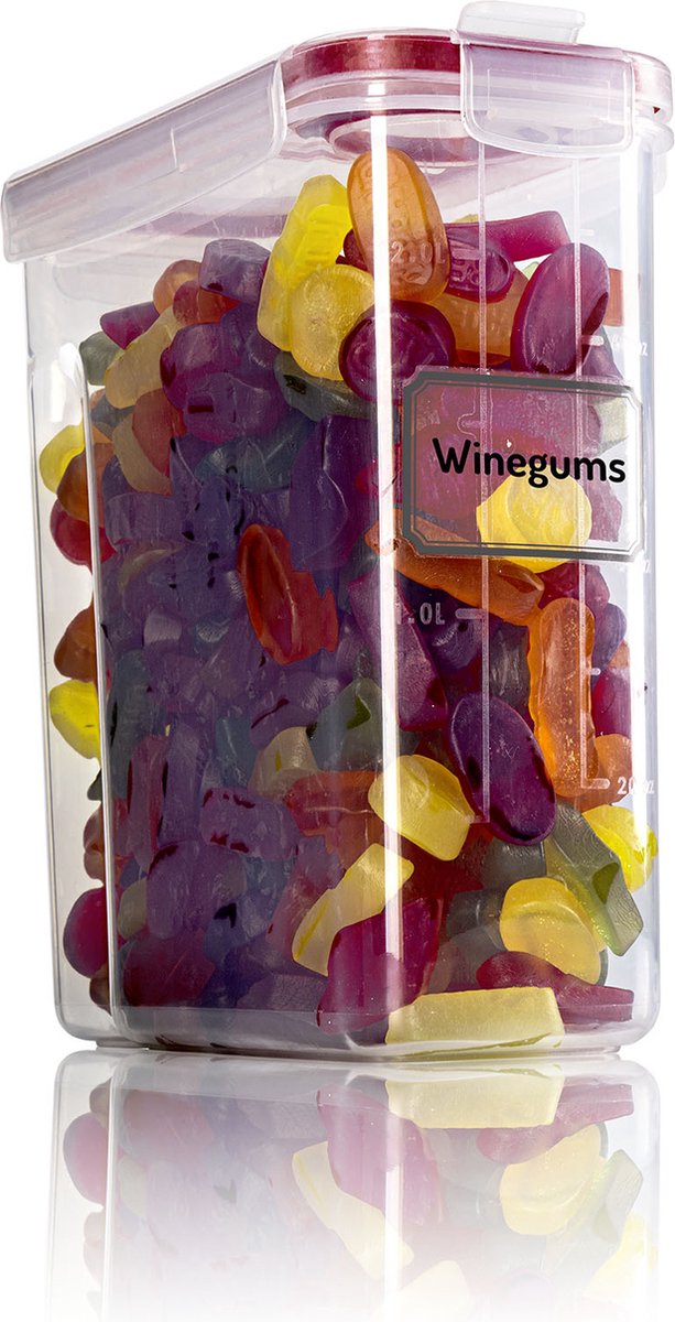  TNM Luxe Luchtdichte Voorraadbussen Set (4x2,5L) – Voorraadpotten - 4 Kleuren