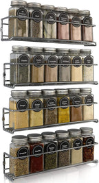  Kruidenrek Ophangbaar Kruidenpotjes Wandrek Organizer Keuken Accessoires - Geschikt Voor Bijna Alle Kruidenpotjes