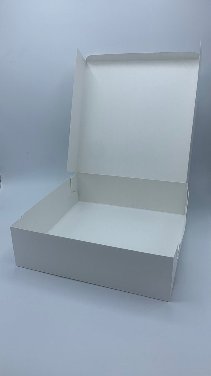  25 Stuks - Taartdoos - Karton - 15x15x8cm - Wit
