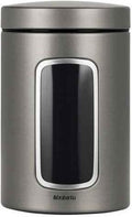  Brabantia Voorraadbus - 1,4 L - Platinum - Met Venster