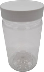  Ariko Jar | Lichtgewicht Kunststof Pot Met Schroefdeksel | 750ml | Potje Met Witte Deksel | Voorraadpot | Hervulbaar