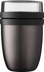  Mepal – Isoleer Lunchpot Ellipse – Houdt Je Eten 6-8 Uur Warm En 12 Uur Koud – Titanium – 2 Compartimenten – Soep Beker To Go – Yoghurt Beker Muesli - Thermos Lunchbox