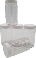 Ariko Jar | Lichtgewicht Kunststof Pot Met Schroefdeksel | 750ml | Potje Met Witte Deksel | Voorraadpot | Hervulbaar