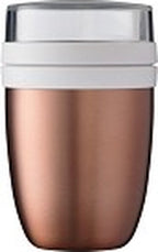  Mepal – Isoleer Lunchpot Ellipse – Houdt Je Eten 6-8 Uur Warm En 12 Uur Koud – Rose Gold – 2 Compartimenten – Soep Beker To Go – Yoghurt Beker Muesli - Thermos Lunchbox