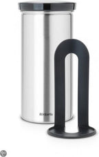  Brabantia Voorraadbus Voor 18 Koffie- En Theepads - Matt Steel Fingerprint Proof / Grijze Deksel