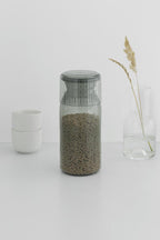  Brabantia Voorraadbussen Met Maatbeker Set Van 2 - 1,3 L - Dark Grey