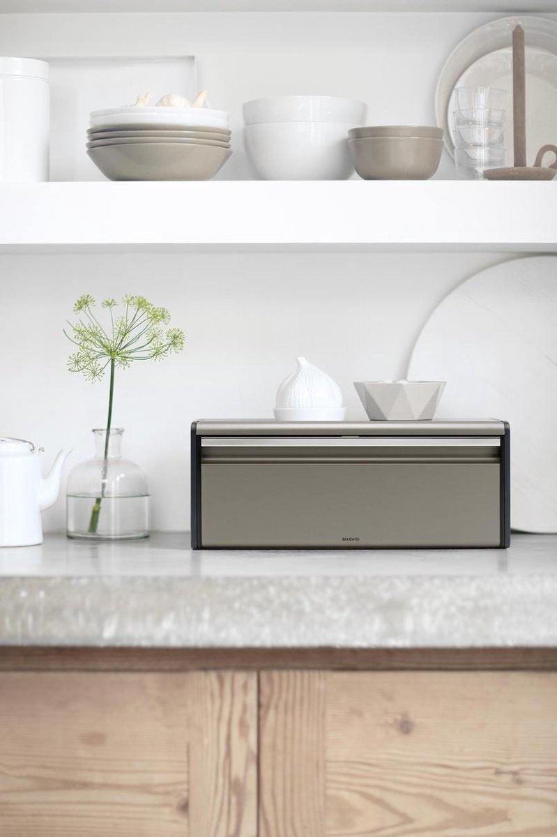  Brabantia Broodtrommel - Met Klepdeksel - Platinum